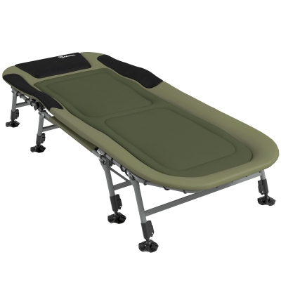 Outsunny Campingliege Campingbett Feldbett, 200 x 85 x 40-55 cm, Grün