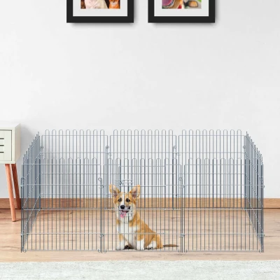 PawHut Ren puppy-uitloop puppyhek box voor dieren puppyhek 4 maten