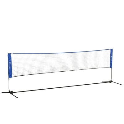 Badminton Net 420L x 103W x 107-155Hcm Black and Blue