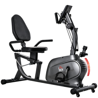 HOMCOM Vélo Appartement Magnétique Écran LCD Noir