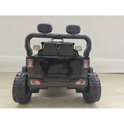 AIYAPLAY Elektro-Kinderauto 12V, Elektrischer Kinder-Buggy, 2-4 km/h, 2 Motoren, Fernbedienung, Lithium-Batterie, Schwarz