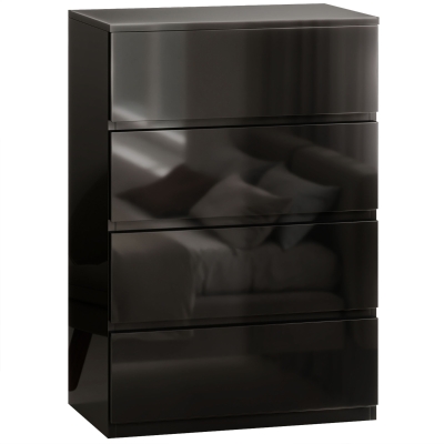 HOMCOM 4-Drawer Chest Modern Bedroom Storage Cabinet