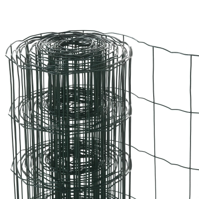 PawHut 0.6m x 10m PVC Coated Chicken Wire Garden Fence
