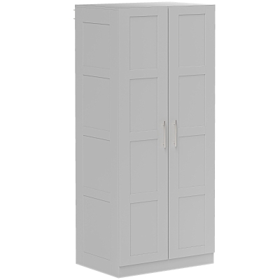 Wardrobe 80W x 53.5D x 180Hcm Grey