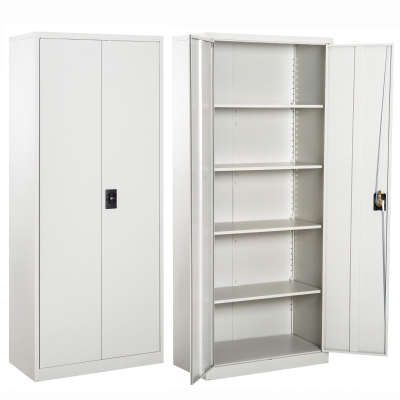 Vinsetto Steel Lockable Filing Cabinet 2-Door Storage Unit 80x40x184cm