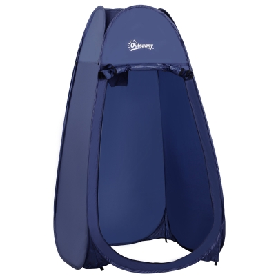 Outsunny Tenda da Doccia Pop Up Impermeabile Blu Navy