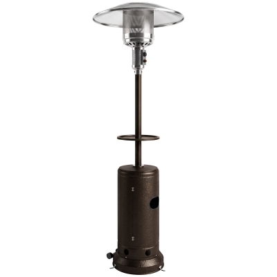 Outsunny Gas Patio Heater 13kW Table Tray Portable Brown
