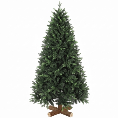 HOMCOM Brad de Crăciun artificial, 180 cm, cu 2419 vârfuri de crenguță PE & PVC, sistem pliat, verde