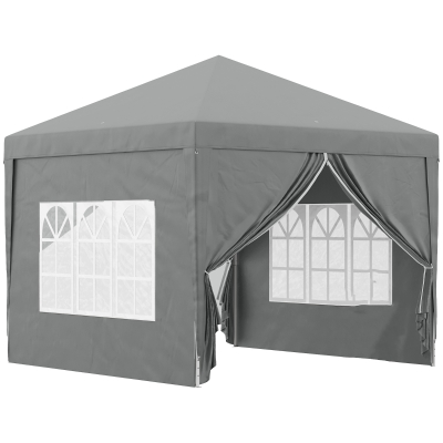 Foișor de Exterior 3x3 m Pliabil Gri Deschis