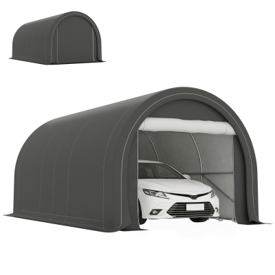 Outsunny Garage Tente 5x3m UV Résistant Gris