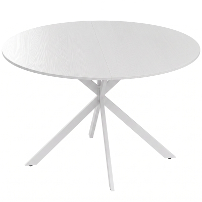 HOMCOM Tavolo da Pranzo Rotondo Stile Industriale Ø120x75 cm
