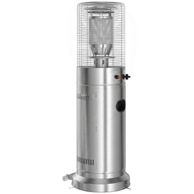 Outsunny Gas Patio Heater Stainless Steel Portable 13kW Silver