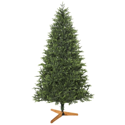 HOMCOM Albero di Natale Artificiale 180cm Folto Realistico, Verde
