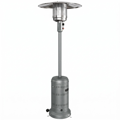 Outsunny Chauffage Terrasse 13kW Portable Réglable 82x82x223cm Gris