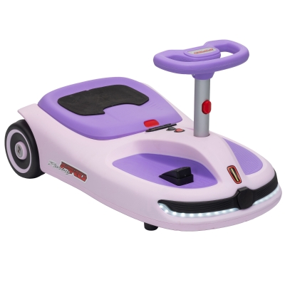 AIYAPLAY 12V Electric Wiggle Car Pedal 2 Speeds Purple