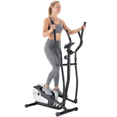 HOMCOM Elliptical Cross Trainer Home Cardio Machine 8 Levels