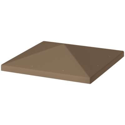 Outsunny Copertura per Gazebo 3x3m in Tessuto Oxford Marrone