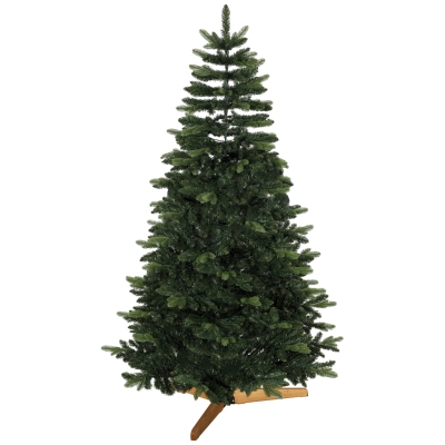 HOMCOM Árvore de Natal Artificial Abeto Nobre 1161 Ramos 210cm Verde
