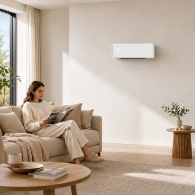 HOMCOM Aquecedor Elétrico Cerâmico de Parede 2000W com 3 Modos Temporizador Detecção de Janelas Abertas 54x18,7x12,3 cm Branco