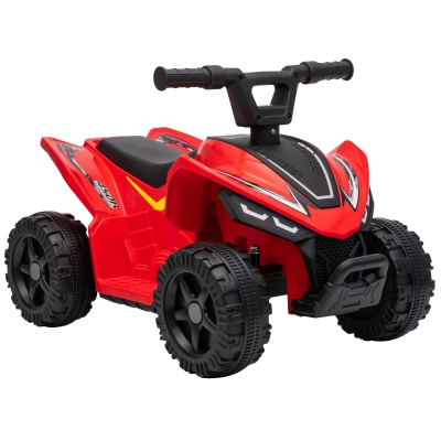 AIYAPLAY Quad Elettrico per Bambini 18-48 Mesi 6V, Rosso