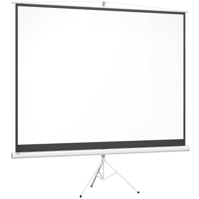 HOMCOM Projektionsleinwand im 4:3-Format, Kinoleinwand, Präsentationsfläche für Zuhause oder Büro, Weiß