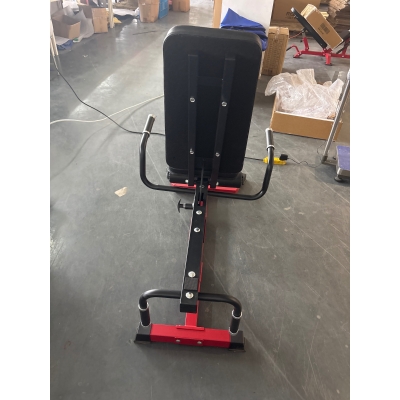 SPORTNOW 3-in-1 Bein-Extensionsgerät, Tragfähigkeit 300 kg, verstellbare Rückenlehne & Positionen, Freihantelscheiben, 163x58x118 cm, Rot