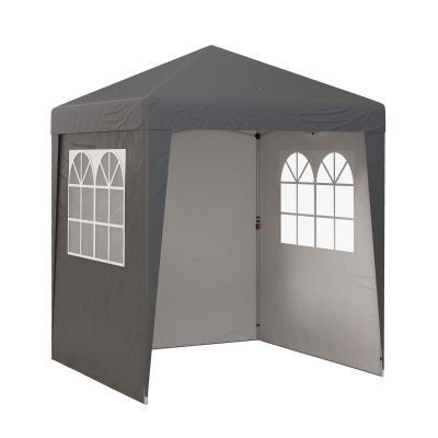 Outsunny Tonnelle Pop-Up UV30+ 3 Parois Latérales Gris