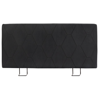 HOMCOM Cabecero de Cama 160 cm con Altura Ajustable de Chenilla Diseño de Rombos y Estructura Metálica Gris Oscuro