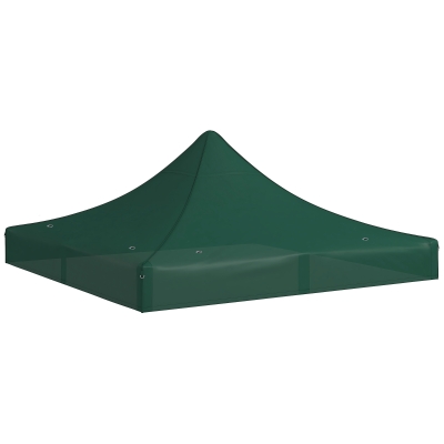 Outsunny Techo de Repuesto para Carpa Plegable de Tela Oxford 3x3 m con Techo Puntiagudo Impermeable y Anti-UV Verde Oscuro