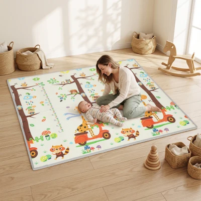 AIYAPLAY Foldable Baby Play Mat Waterproof Non-Slip 200x180cm