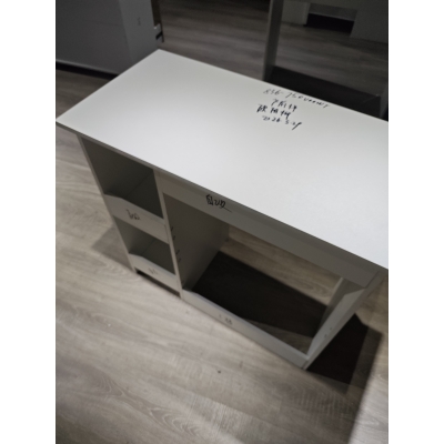 HOMCOM Computerschreibtisch mit 2 offenen Ablagen, 80 cm, Weiß