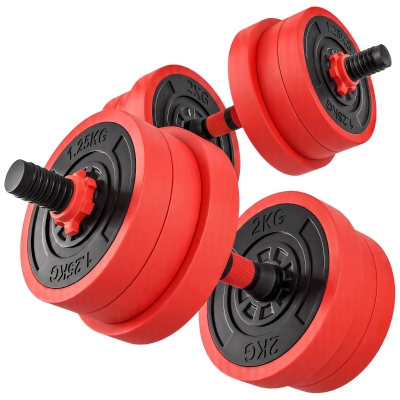 SPORTNOW Set Pesi 4in1 da 20kg Kettlebell, Manubri, Bilanciere