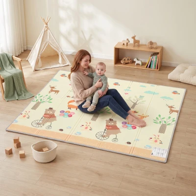 AIYAPLAY Foldable Baby Play Mat Waterproof Non-Slip 180x150cm