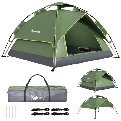Outsunny Tente Pop Up 2-3 Pers. Légère Fibre Polyester