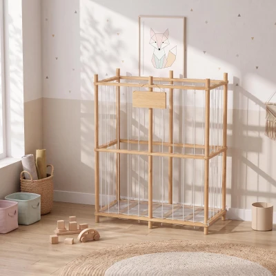 AIYAPLAY Étagère Bois Jouets Enfant 76x40x94,5cm Naturel
