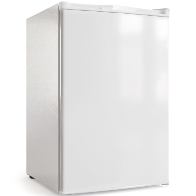 HOMCOM Mini-vriezer 85 liter, compacte vrijstaande vriezer met omkeerbare deur en instelbare temperatuur, wit