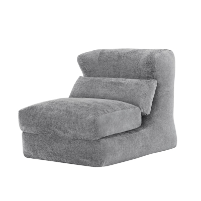 Knochenloser Sofa-Kombinationssitz, umwandelbar von einem einzelnen Sessel in einen Sessel, geeignet für Wohnzimmer und Schlafzimmer, 90L x 118B x 86H cm, Grau