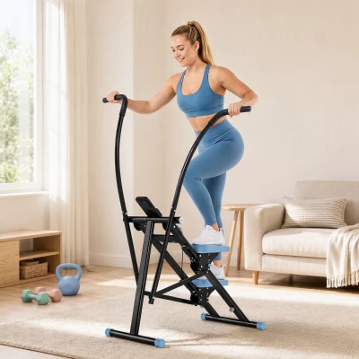 SPORTNOW Vertical Climber Stepper Adjustable Home Gym Machine