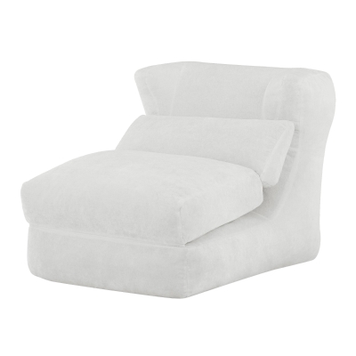 Knochenloser Sofa-Kombinationssitz, umwandelbar von einem einzelnen Sessel in einen Sessel, geeignet für Wohnzimmer und Schlafzimmer, 90L x 118B x 86H cm,Weiß