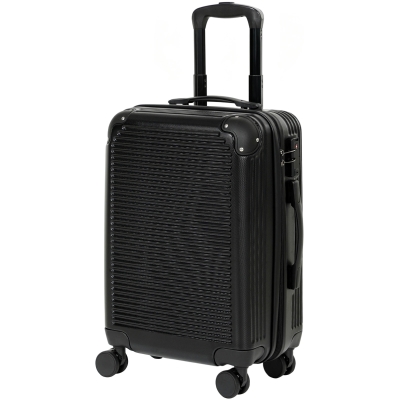 HOMCOM Valigia Rigida Piccola Espandibile 48L, Nero
