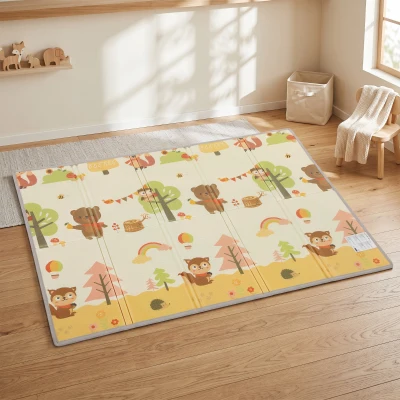 AIYAPLAY Tapis de Jeu Enfant 200x150cm Pliable Réversible XPE