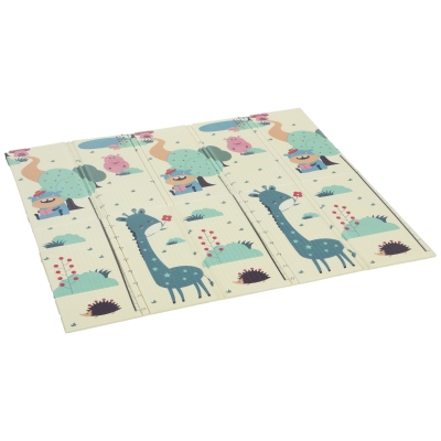 AIYAPLAY Tapis de Jeu Bébé Pliable 196x176cm Double Face