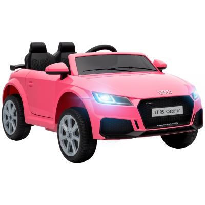 AIYAPLAY Audi TT RS Ride On Car 12V Dual Motor Remote Pink