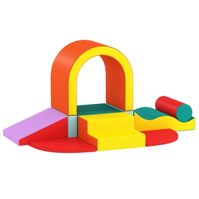 AIYAPLAY Parcours Motricité Bébé 10PCS Mousse EPE Revêtement PU