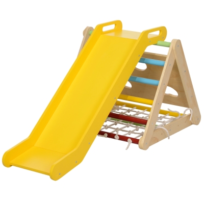 AIYAPLAY Gioco per Bambini con Triangolo 5 in 1 in Legno di Pino