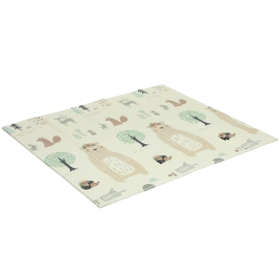AIYAPLAY Tapis de Jeu Bébé Pliable Mousse 196x176cm Multicolore