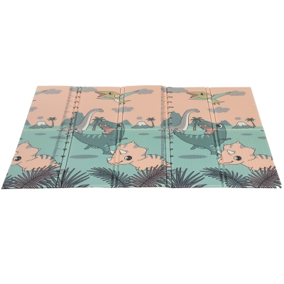 AIYAPLAY Spielmatte Baby 196 x 176 x 1,5 cm faltbar Doppelseitige Krabbelmatte Mehrfarbig