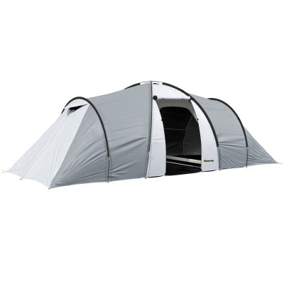 Outsunny Tenda da Campeggio 5 Posti e 2 Camere 590x245x193 cm