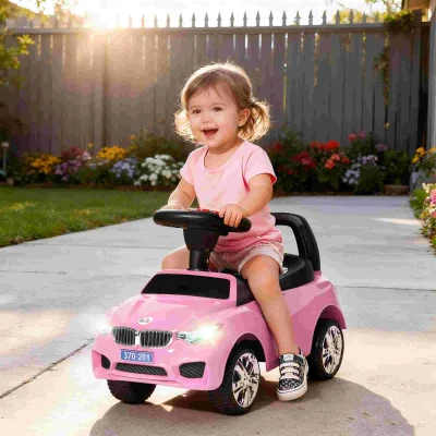 HOMCOM Ride-On Car Toddler Slider Pink