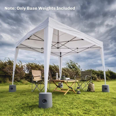 Outsunny Tent Weights Set HDPE 48KG Black